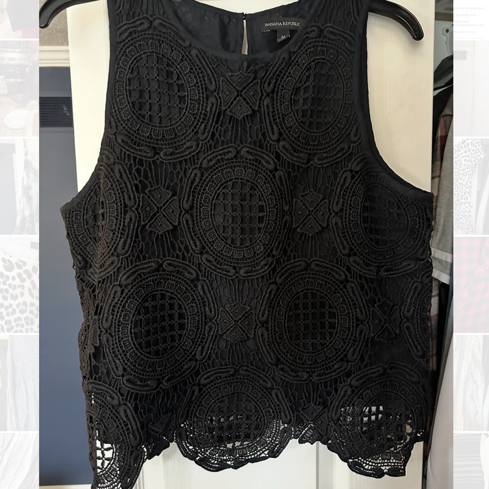 BR black tank crochet